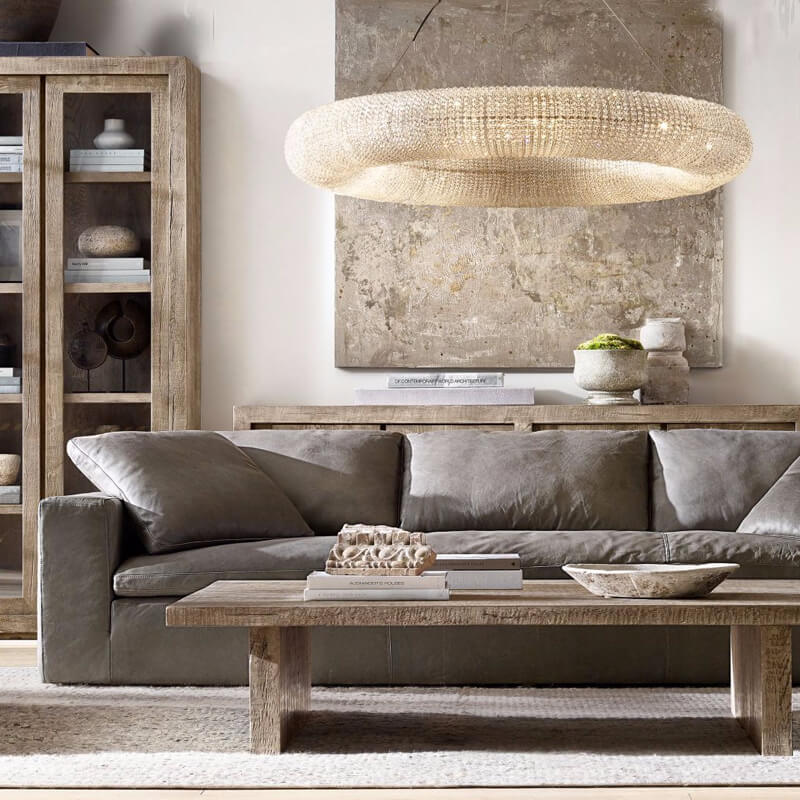 Golden Cloud Ring Chandelier