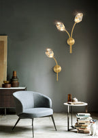 Crystal Diamond Torch Wall Sconce