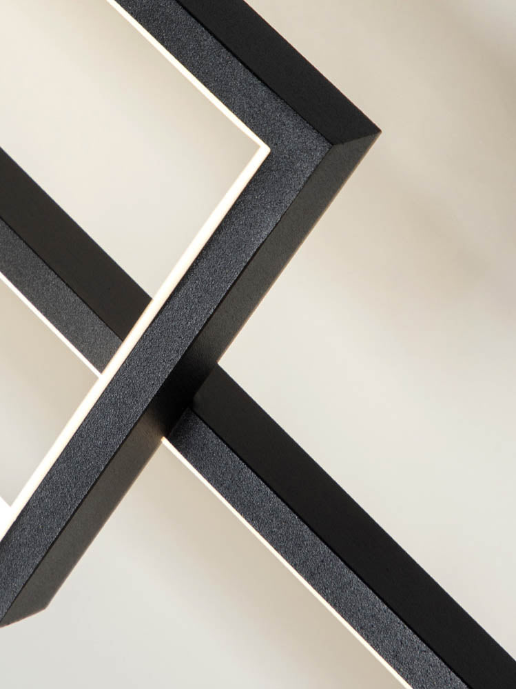 Modern Minimalist Rectangular Led Staircase Chandelier