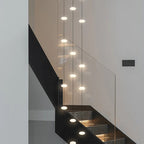 White Bloom Void Chandelier For Double Height