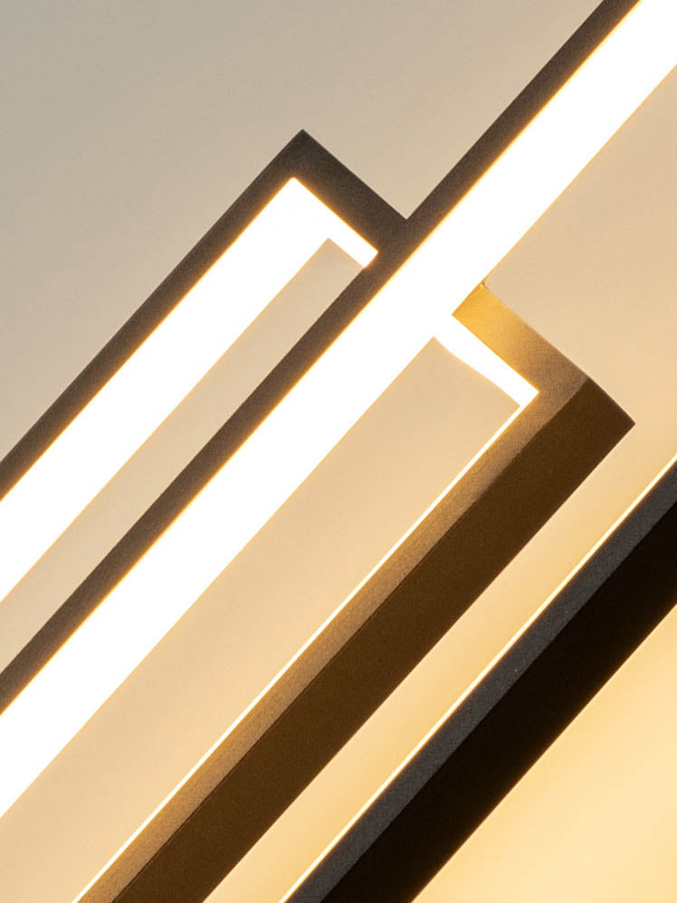 Modern Minimalist Rectangular Led Staircase Chandelier