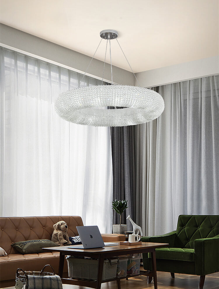 Golden Cloud Ring Chandelier