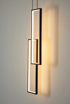 Modern Minimalist Rectangular Led Staircase Chandelier