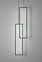 Modern Minimalist Rectangular Led Staircase Chandelier