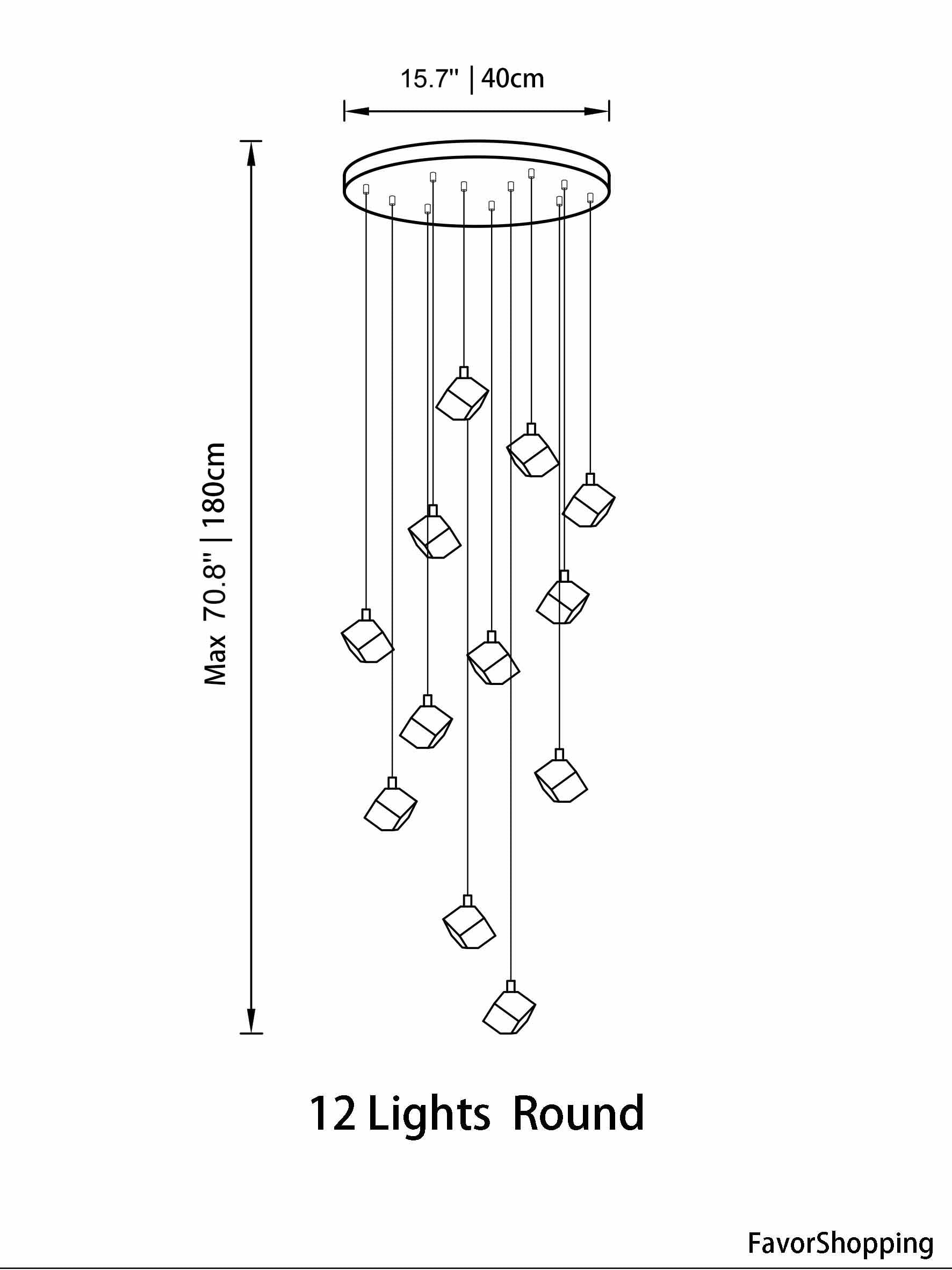 Ice Cube Transparent Crystal Chandelier For High Ceiling And Large Entryway