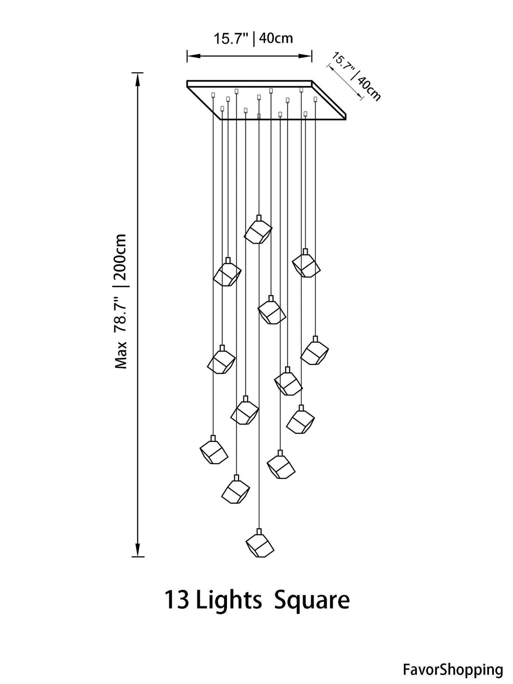 Ice Cube Transparent Crystal Chandelier For High Ceiling And Large Entryway