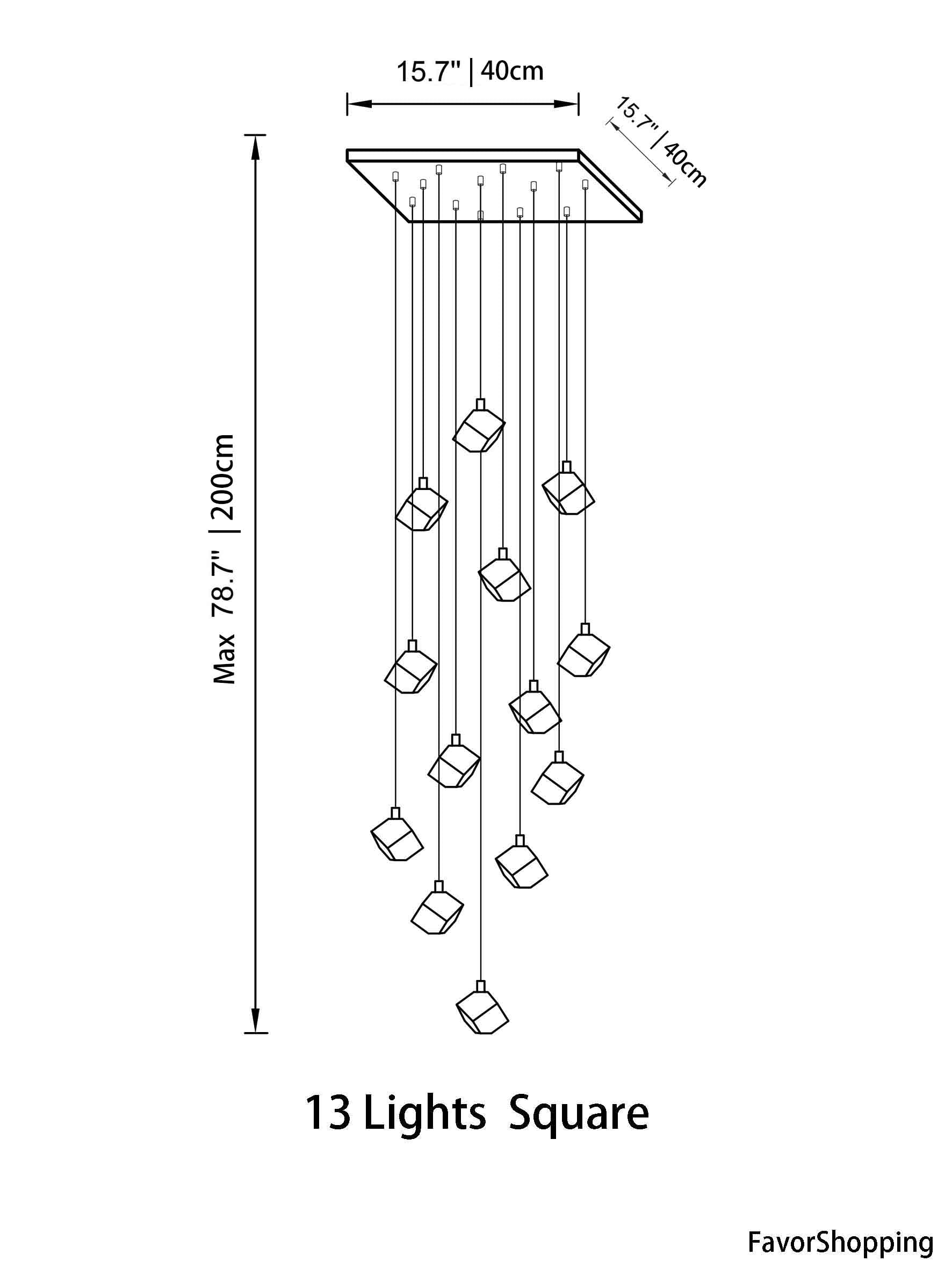 Ice Cube Transparent Crystal Chandelier For High Ceiling And Large Entryway