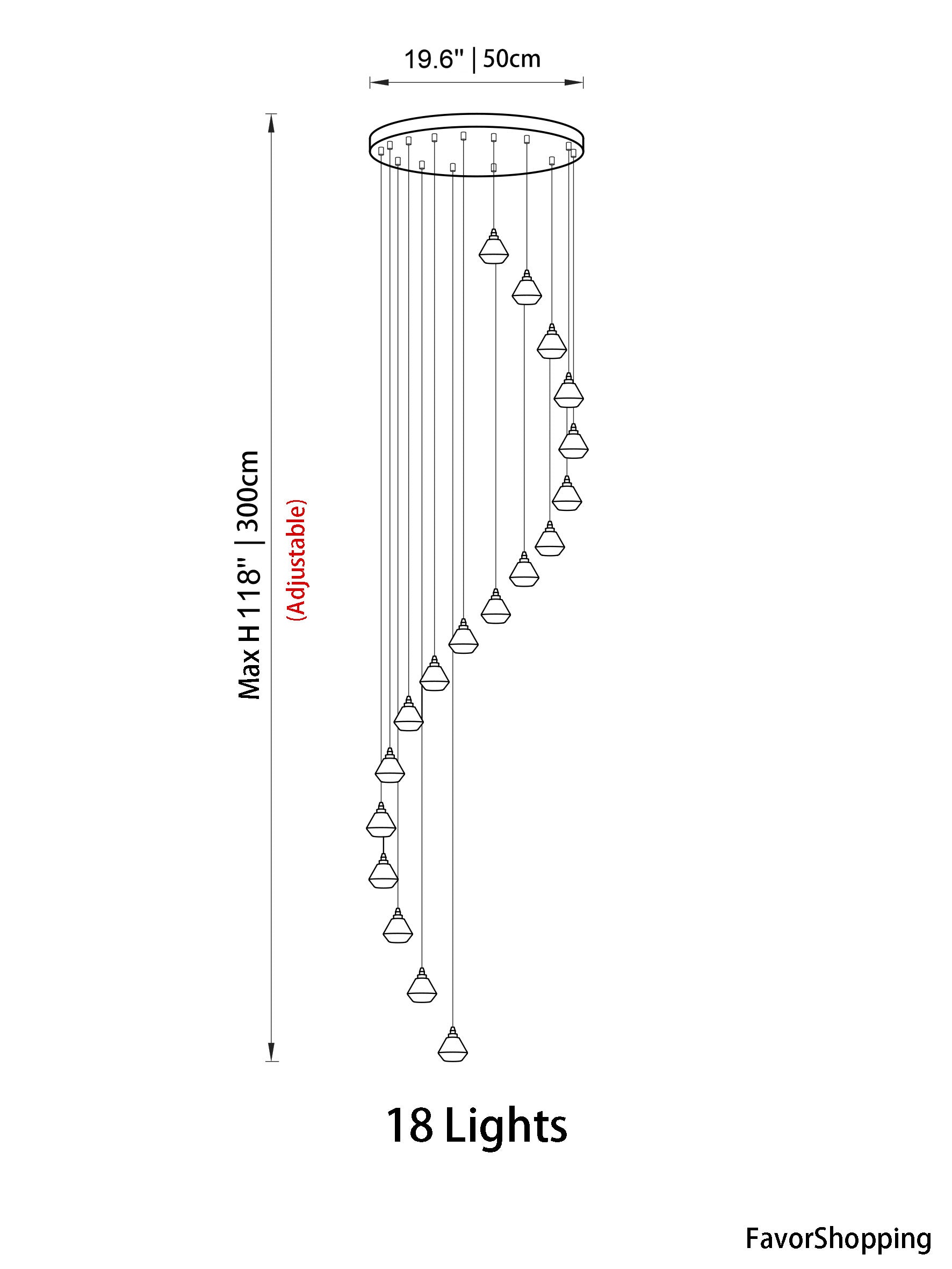 Modern LED Multi-Light Chandeliers For High Ceilings