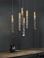 Icicle Crystal Cluster Modern Chandeliers For Foyer
