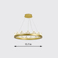 Round Crystal Polygonal Chandelier