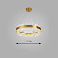 Circle Ring Luxury Crystal Flush Mount Ceiling Light Living Room
