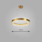 Circle Ring Luxury Crystal Flush Mount Ceiling Light Living Room