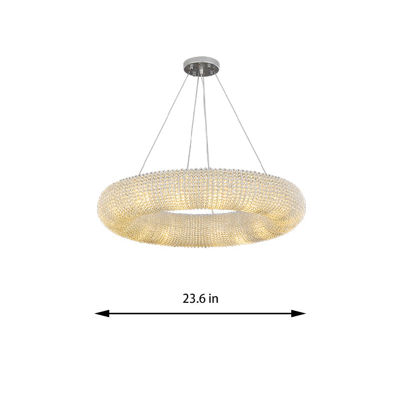 Golden Cloud Ring Chandelier