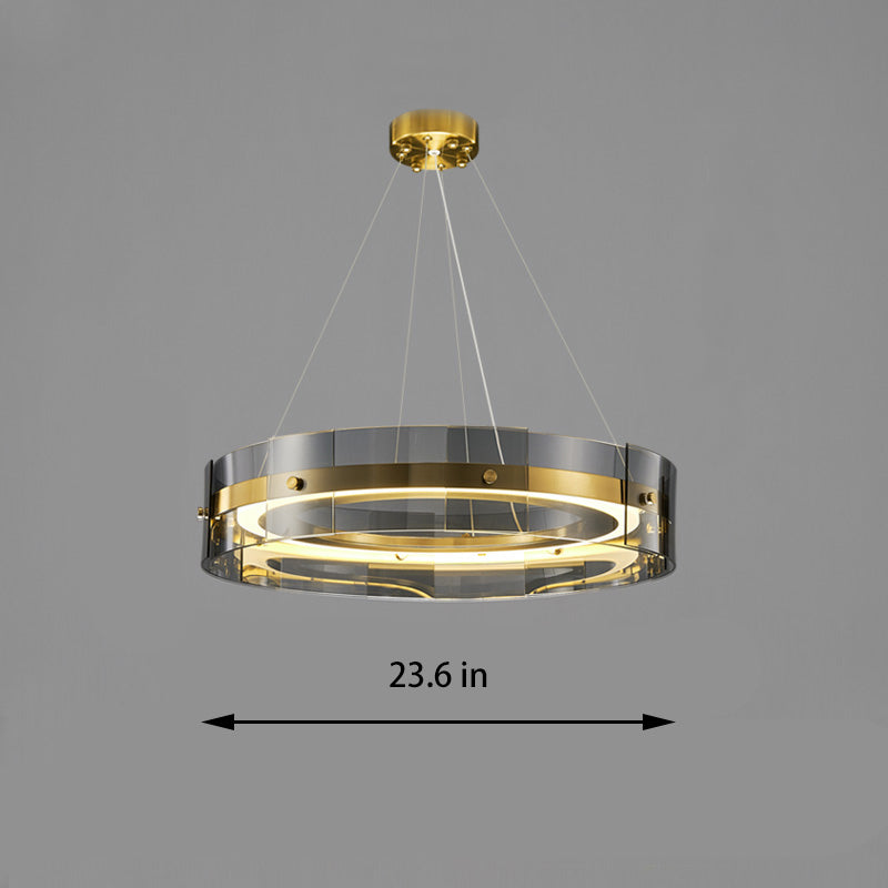 Round Glass Pendant Light
