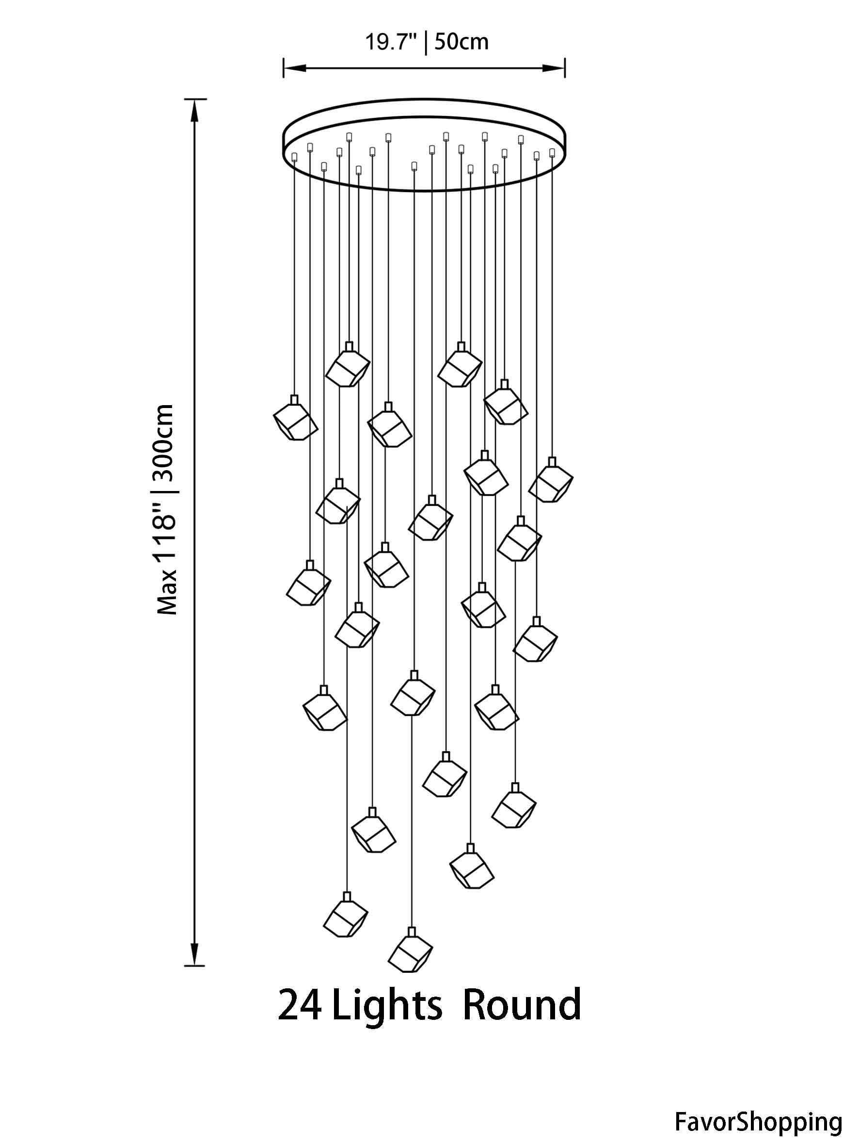 Ice Cube Transparent Crystal Chandelier For High Ceiling And Large Entryway