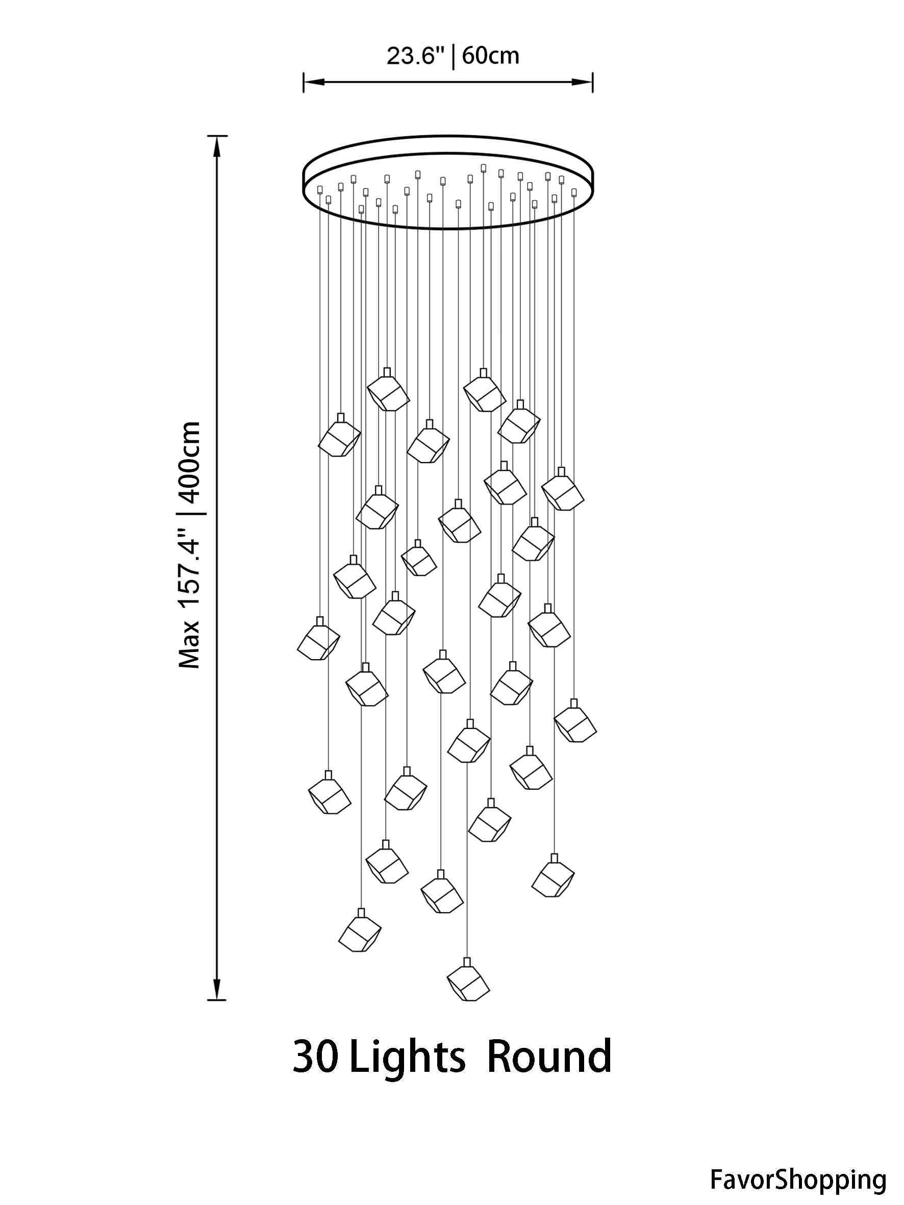Ice Cube Transparent Crystal Chandelier For High Ceiling And Large Entryway