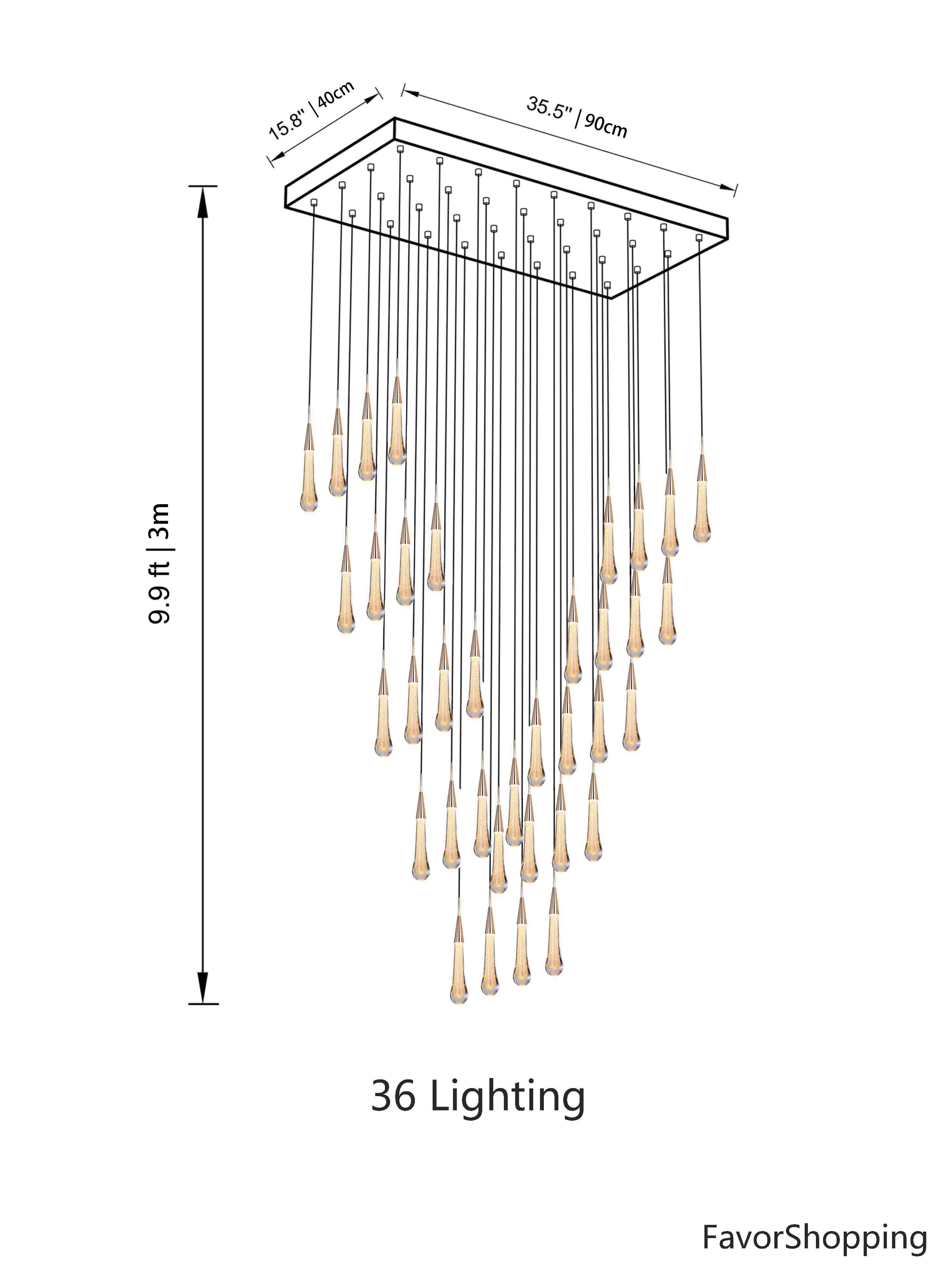 Spiral Raindrop Crystal Pendant Light For Foyer And Entryway
