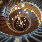 Spiral Multi-Light Crystal Bubble Chandelier For Large & Small House Lobby