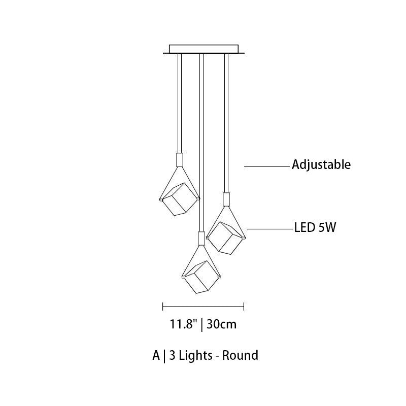 Myth Angel Square Crystal Long Raindrop Foyer Chandelier