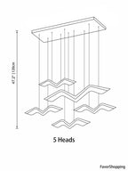 Freedom Petrel LED Chandelier For Modern Home Office