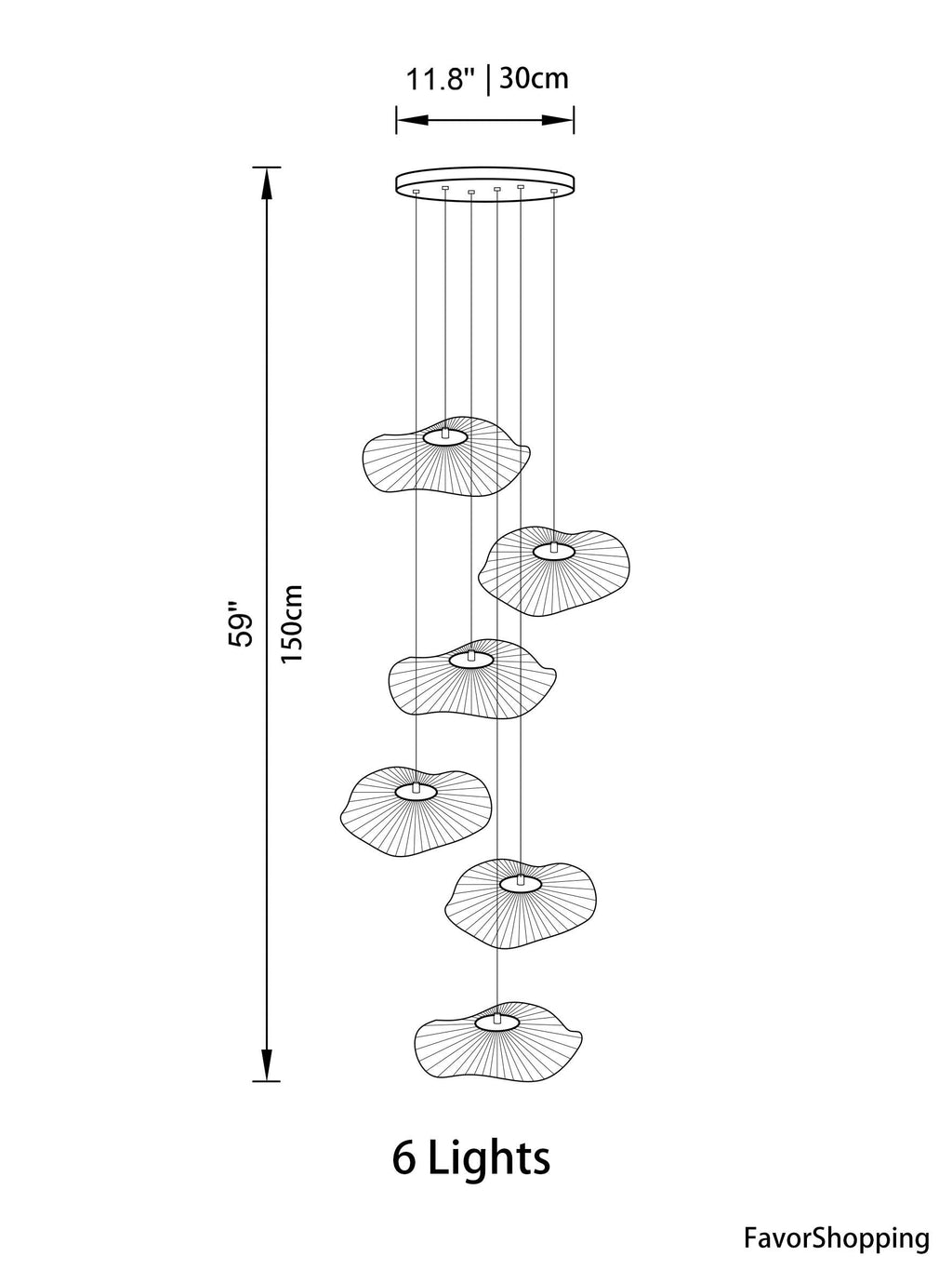 Floating Castle Raindrop LED Daisy Foyer Pendant Light - Grand Interior Decoration