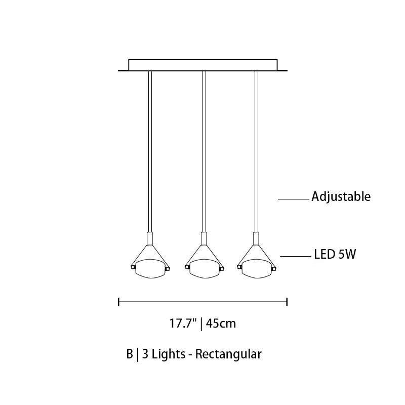 Myth Angel Square Crystal Long Raindrop Foyer Chandelier