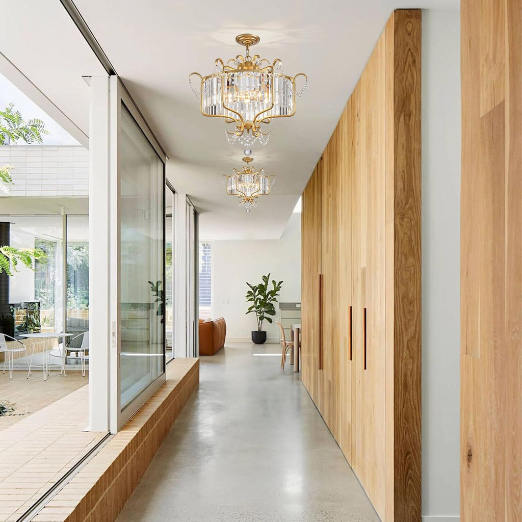 Affordable Retro Wrought Iron Glass Shade Pendant Chandelier for Dining Room/Bedroom