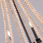 38", 12 Light Black Wagon Wheel Chandelier