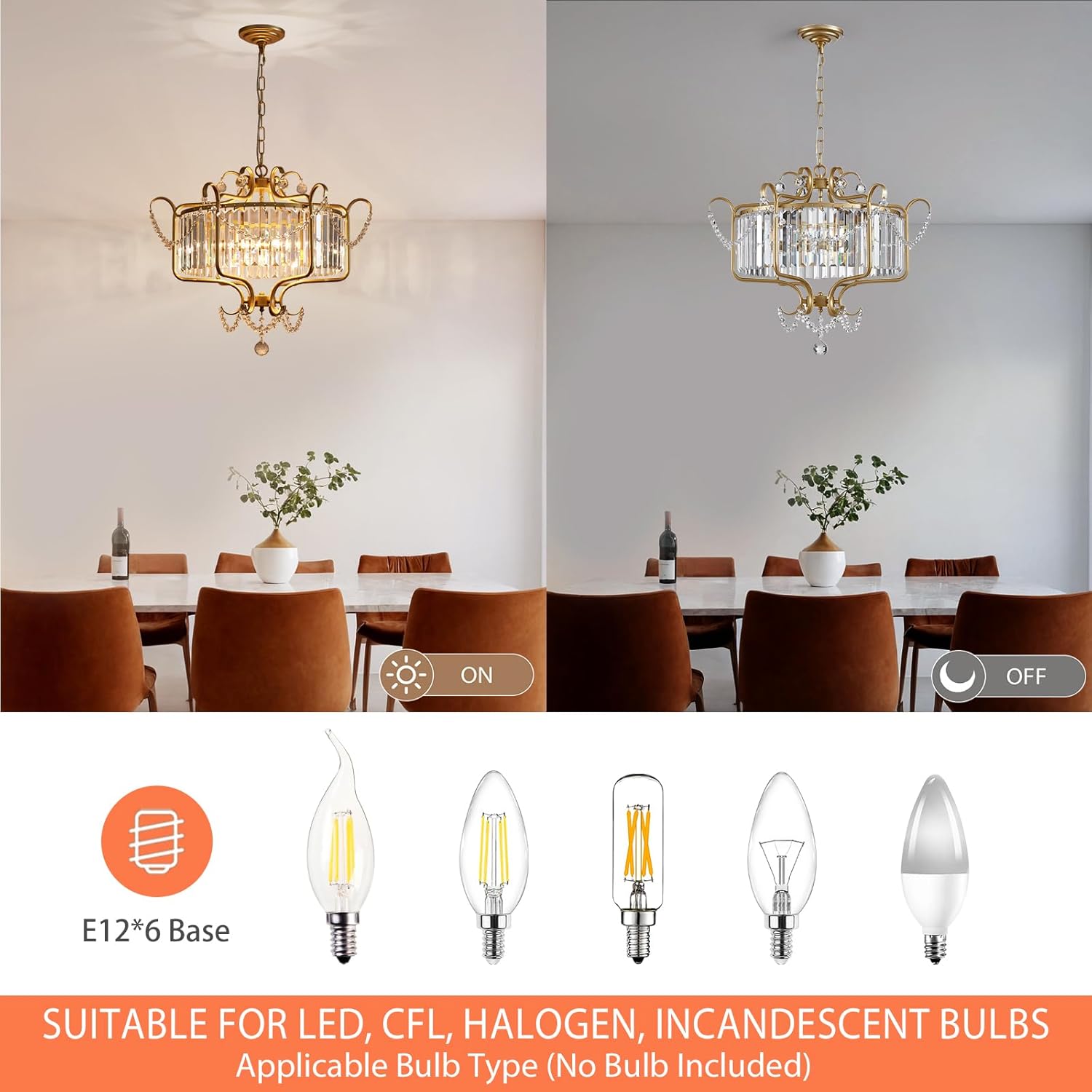 Affordable Retro Wrought Iron Glass Shade Pendant Chandelier for Dining Room/Bedroom