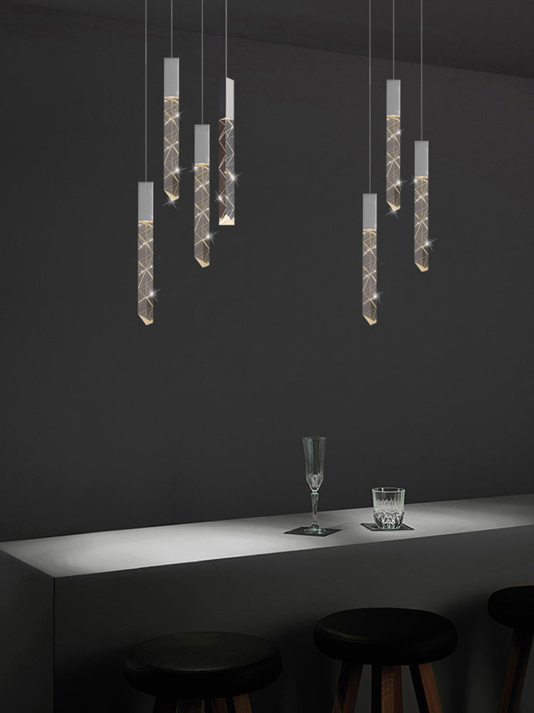 Icicle Crystal Cluster Modern Chandeliers For Foyer