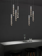 Icicle Crystal Cluster Modern Chandeliers For Foyer