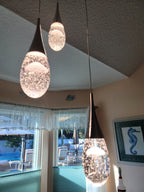 Raindrop Crown Jellyfish Crystal Chandelier for 2 Story Foyer and Hotel Lobby