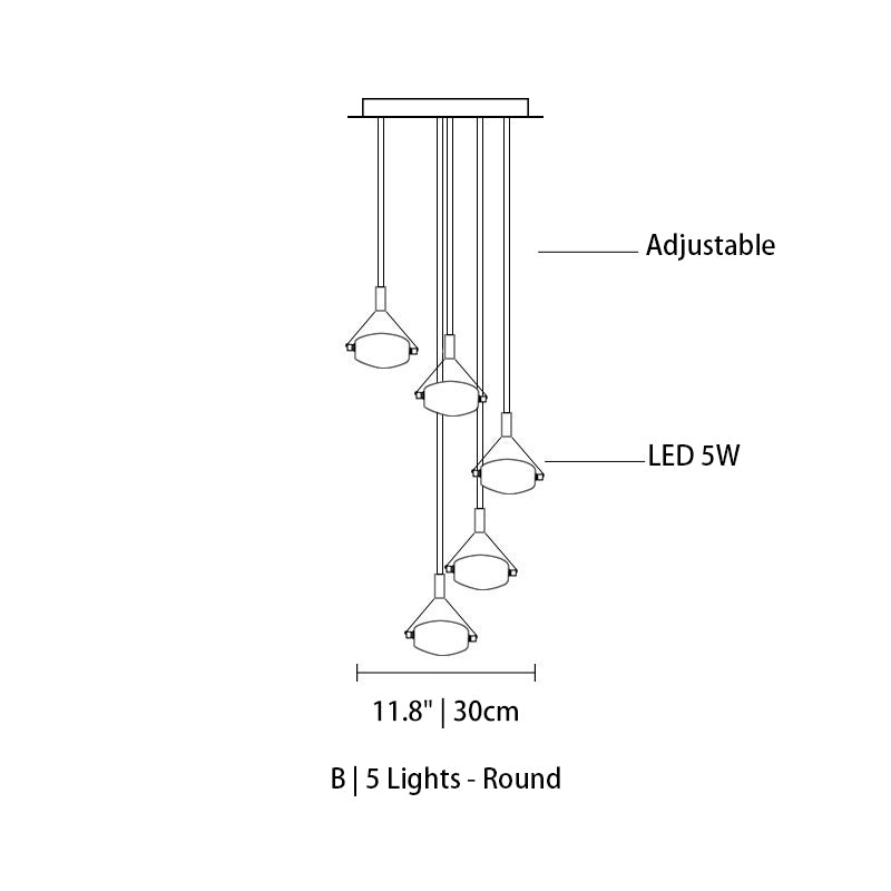 Myth Angel Square Crystal Long Raindrop Foyer Chandelier