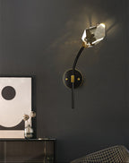 Crystal Diamond Torch Wall Sconce