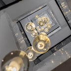 Spiral Multi-Light Crystal Bubble Chandelier For Large & Small House Lobby