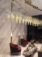 Romantic Long Drop Starlight Cylindrical Chandelier