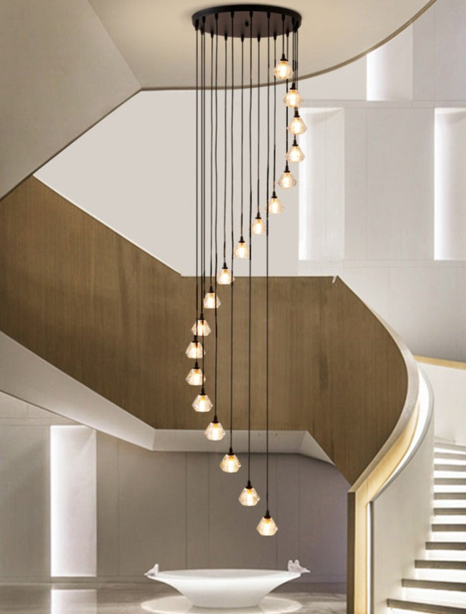 Modern LED Multi-Light Chandeliers For High Ceilings