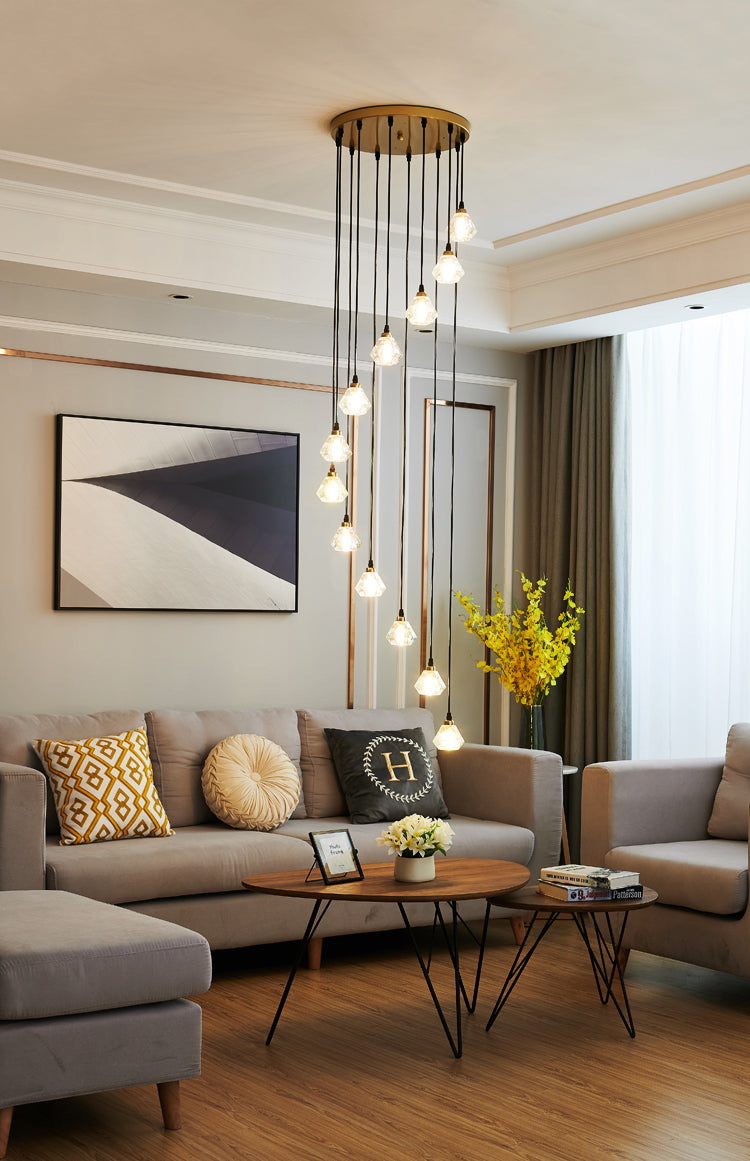 Modern LED Multi-Light Chandeliers For High Ceilings