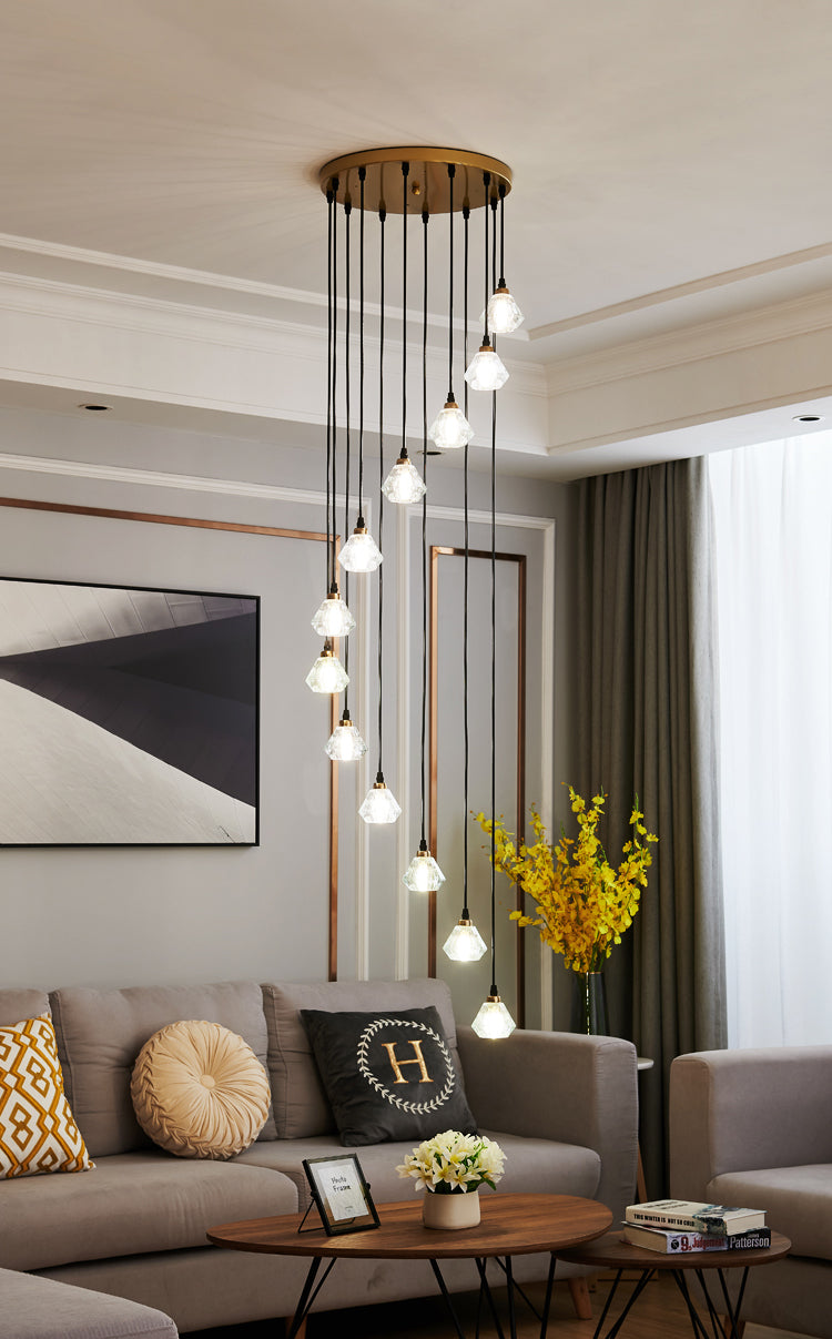Modern LED Multi-Light Chandeliers For High Ceilings