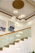 Floating Castle Raindrop LED Daisy Foyer Pendant Light - Grand Interior Decoration