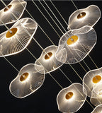 Floating Castle Raindrop LED Daisy Foyer Pendant Light - Grand Interior Decoration