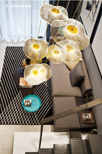 Floating Castle Raindrop LED Daisy Foyer Pendant Light - Grand Interior Decoration