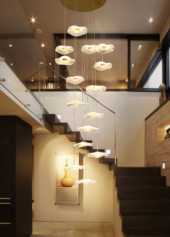 Floating Castle Raindrop LED Daisy Foyer Pendant Light - Grand Interior Decoration