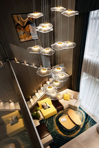 Floating Castle Raindrop LED Daisy Foyer Pendant Light - Grand Interior Decoration