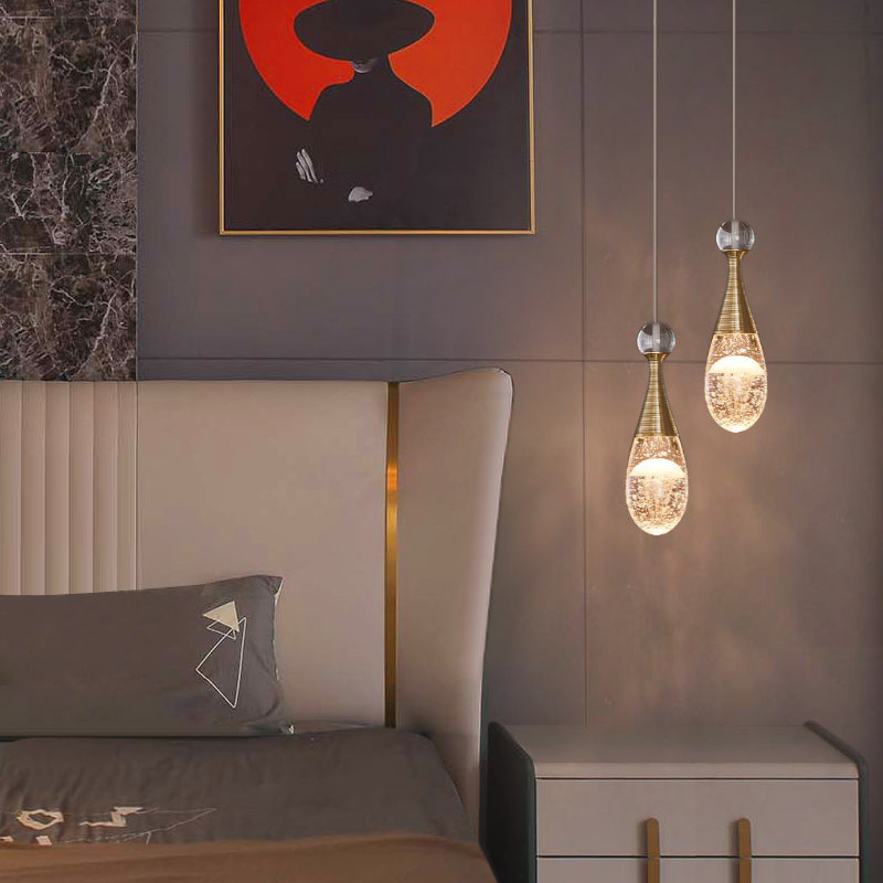 Raindrop Crown Jellyfish Crystal Chandelier for 2 Story Foyer and Hotel Lobby