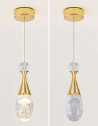 Raindrop Crown Jellyfish Crystal Chandelier for 2 Story Foyer and Hotel Lobby