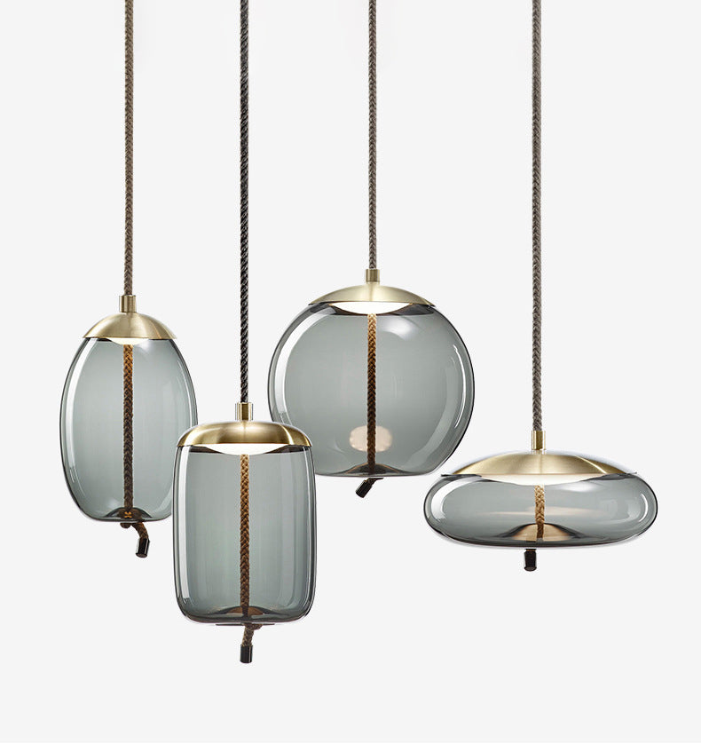 Lily Curve Glass Lamps