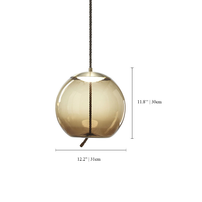 Lily Curve Glass Lamps