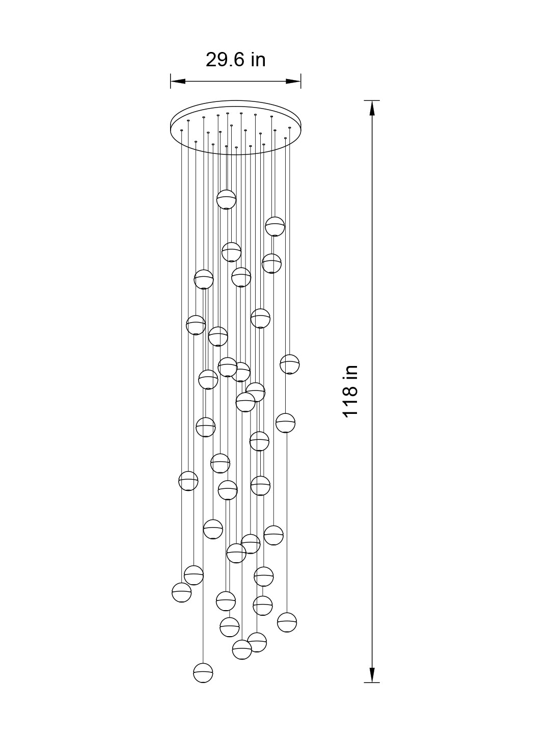 Spiral Multi-Light Crystal Bubble Chandelier For Large & Small House Lobby