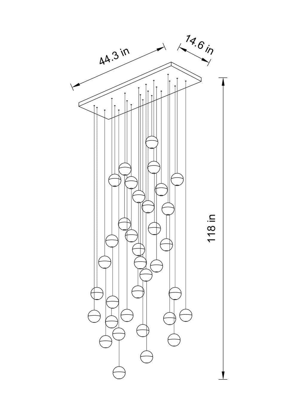 Spiral Multi-Light Crystal Bubble Chandelier For Large & Small House Lobby